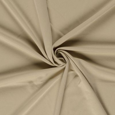 Tissu jersey crêpe uni Melissa Beige - Par 10 cm