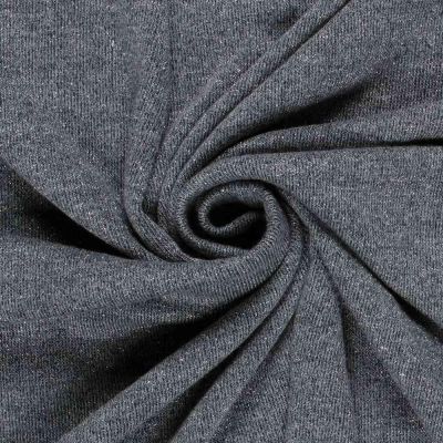 Tissu Maille  Lurex pailleté Nora uni Bleu gris - Par 10 cm