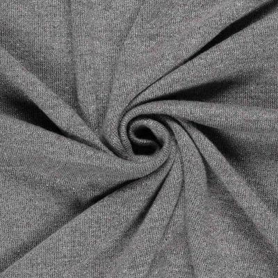 Tissu Maille  Lurex pailleté Nora uni Gris - Par 10 cm