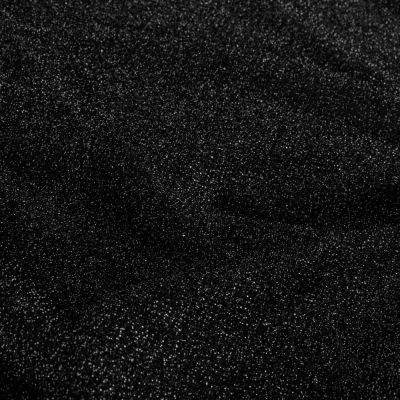 Tissu Jersey Lurex Livia extensible pailleté uni Noir - Par 10 cm