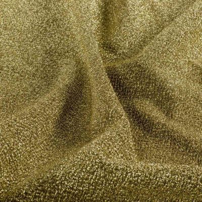 Tissu Jersey Lurex Livia extensible pailleté uni Doré - Par 10 cm