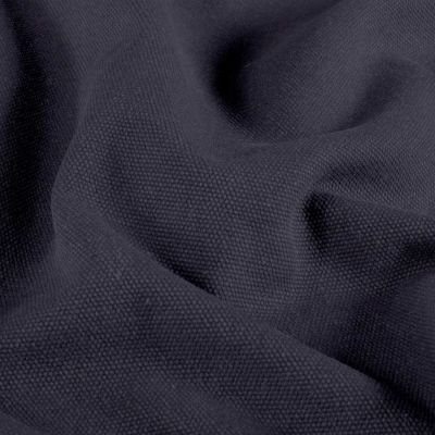 Tissu Toile Canvas d&#039;ameublement uni Bleu marine - Par 10 cm