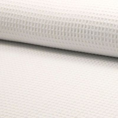 Tissu Nid d&#039;abeille Blanc cassé x10cm