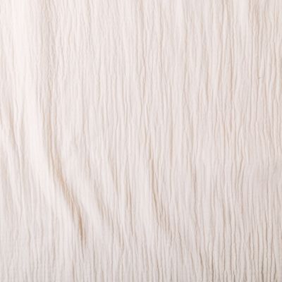 Tissu Double gaze de coton uni Ecru  - Par 10 cm