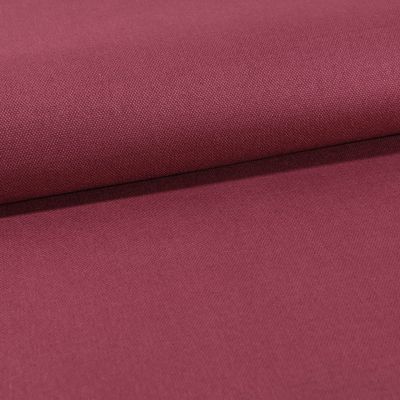 Tissu Toile Coton Canvas uni Lie de vin - Par 10 cm