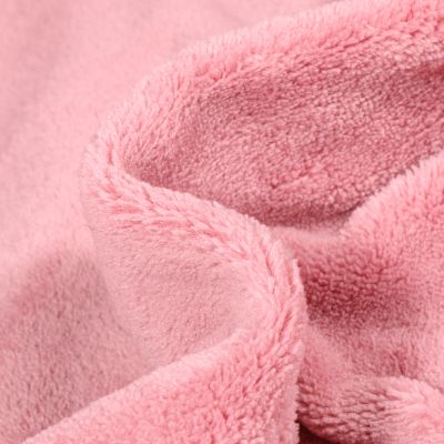 Tissu Doudou uni Rose blush - Par 10 cm