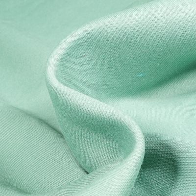 Tissu Molleton Sweat uni Vert menthe clair - Par 10 cm