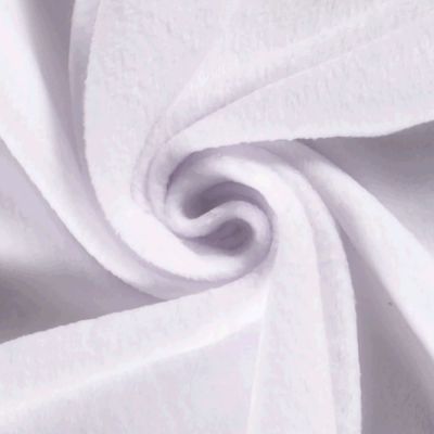 Tissu Polaire uni Blanc - Par 10 cm