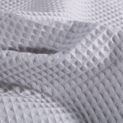 Tissu Nid d&#039;abeille Gris galet - Par 10 cm