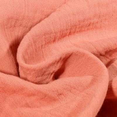 Tissu Double gaze grande largeur uni Marsala - Par 10 cm