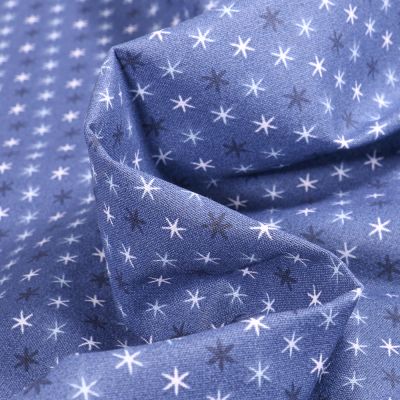 Tissu Coton imprimé Arty Felido sur fond Bleu - Par 10 cm