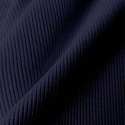 Tissu Maille Tricot Miloza uni Bleu marine - Par 10 cm