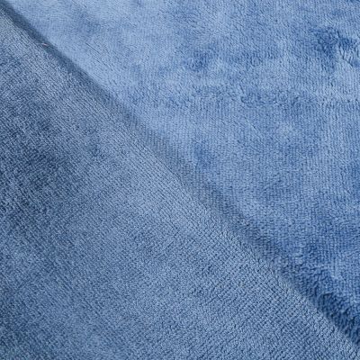 Tissu Micro Éponge Bambou Bleu - Par 10 cm