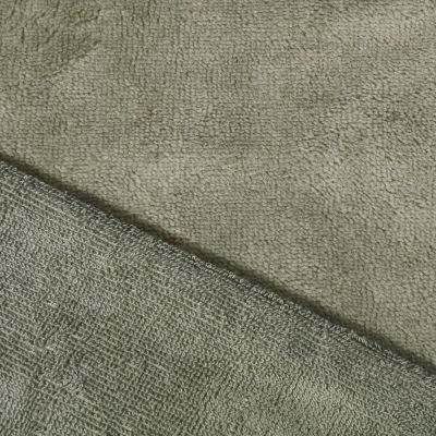 Tissu Micro Éponge Bambou Vert kaki clair - Par 10 cm