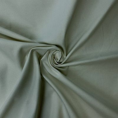 Tissu Velours milleraies uni Vert - Par 10 cm