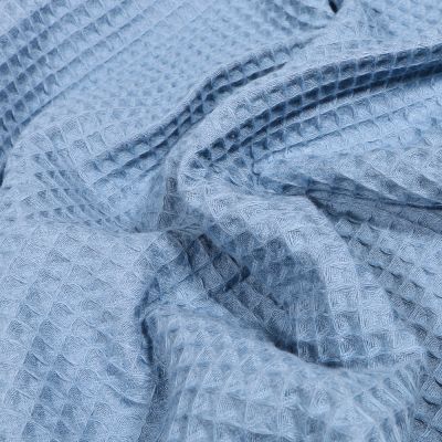 Tissu Nid d&#039;abeille Bleu ardoise - Par 10 cm