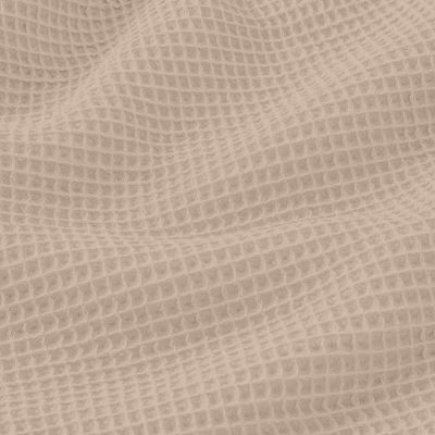 Tissu Nid d&#039;abeille Solara uni beige - Par 10 cm