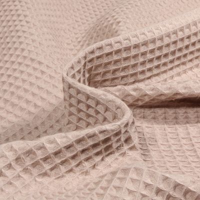 Tissu Nid d&#039;abeille Crème - Par 10 cm
