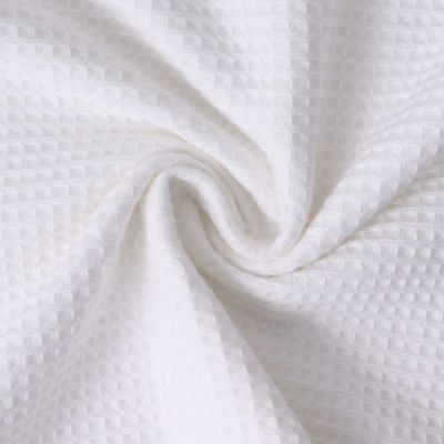 Tissu Nid d&#039;abeille envers Eponge Beelyne Blanc - Par 10 cm
