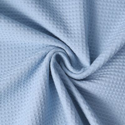 Tissu Nid d&#039;abeille envers Eponge Beelyne Bleu clair - Par 10 cm