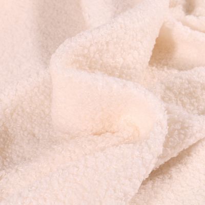 Tissu Fausse fourrure Teddy Bouclettes Camille Ecru - Par 10 cm