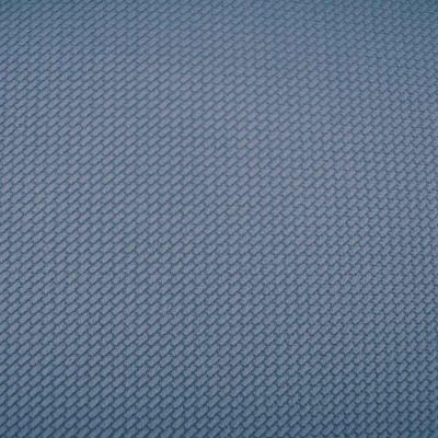 Tissu Velours Embossé   Nuvia uni Bleu denim - Par 10 cm