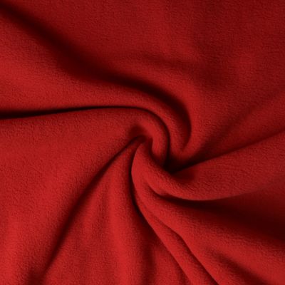 Tissu Polaire doux Grand Froid Rouge carmin - Par 10 cm