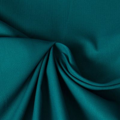 Tissu Coton uni Vert canard - Par 10 cm