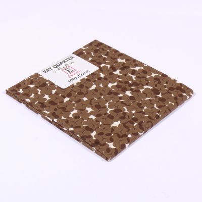 Coupon tissu Coton n°37 Marron - 45 x 55 cm