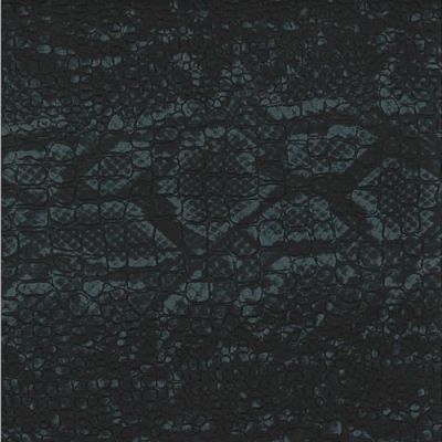 Coupon Simili cuir Croco S mat Noir argent - 50 x 70 cm