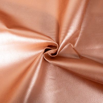 Tissu Simili cuir d&#039;ameublementt uni Rose gold - Par 50 cm