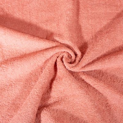 Tissu Eponge Premium 400 g/m² Pêche - Par 10 cm