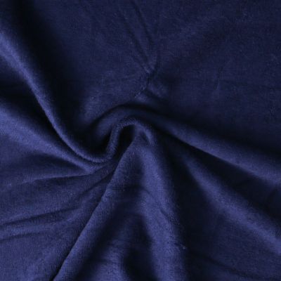 Tissu éponge Bambou Moélia uni Bleu marine - Par 10 cm
