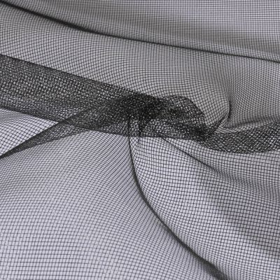 Tissu Moustiquaire rigide Noir - Par 10 cm