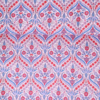 Tissu Coton imprimé indien Anaia sur fond Blanc - Par 10 cm