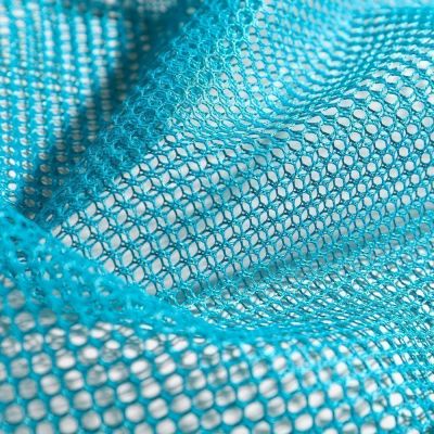 Tissu Filet Vrac mesh Bleu pétrole - Par 10 cm