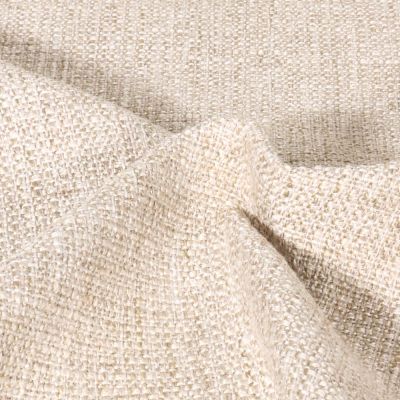 Tissu Jacquard d&#039;ameublement uni Beige - Par 10 cm