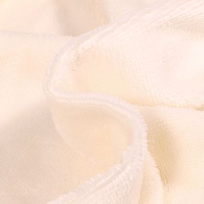 Tissu Micro Éponge Bambou uni Ecru - Coupon de 3 mètres