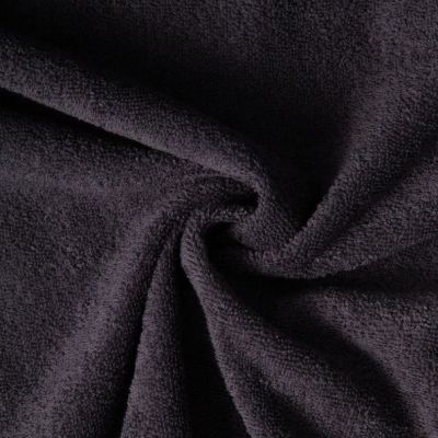 Tissu Eponge uni 400 g/m² Gris Anthracite - Coupon de 3 mètres