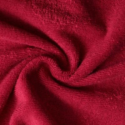 Tissu Eponge uni 400 g/m² Rouge - Coupon de 3 mètres