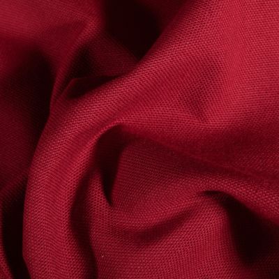 Tissu Toile de coton uni Grande largeur Rouge griotte - Par 10 cm