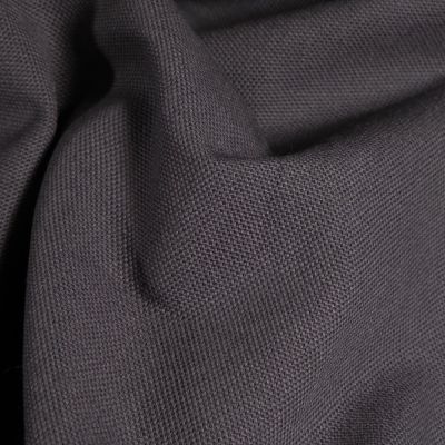 Tissu Toile de coton uni Grande largeur Gris acier - Par 10 cm