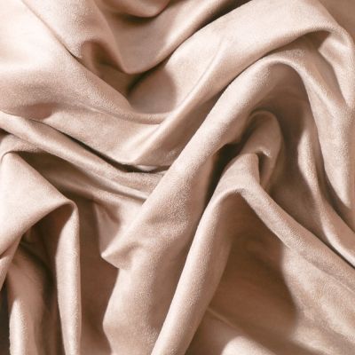 Tissu Suédine d&#039;ameublement Gris tourterelle - Par 10 cm