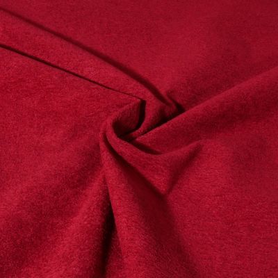 Tissu Velours d&#039;ameublement texturé Genova uni  Rouge - Par 10 cm