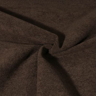Tissu Velours d&#039;ameublement texturé Genova uni  Marron chocolat - Par 10 cm