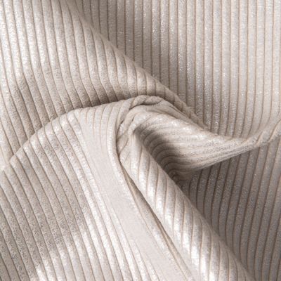 Tissu Velours d&#039;ameublement côtelé Emy uni Argent - Par 10 cm