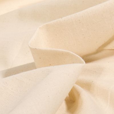 Tissu Coton uni Beige décrué - Par 10 cm