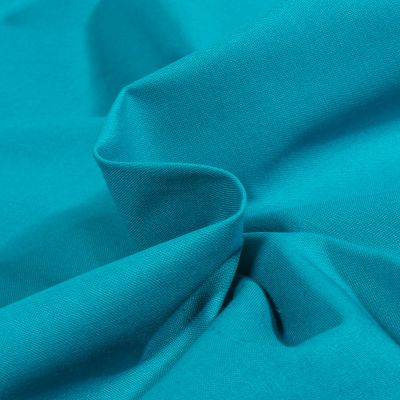 Tissu Coton uni Bleu hawaï - Par 10 cm
