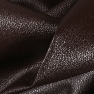 Simili cuir d&#039;ameublement uni Marron chocolat - Par 50 cm