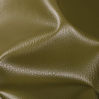Simili cuir d&#039;ameublement uni Kaki - Par 50 cm
